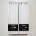 Handmade Hard Paraffin Wax Tearless White Taper Candles